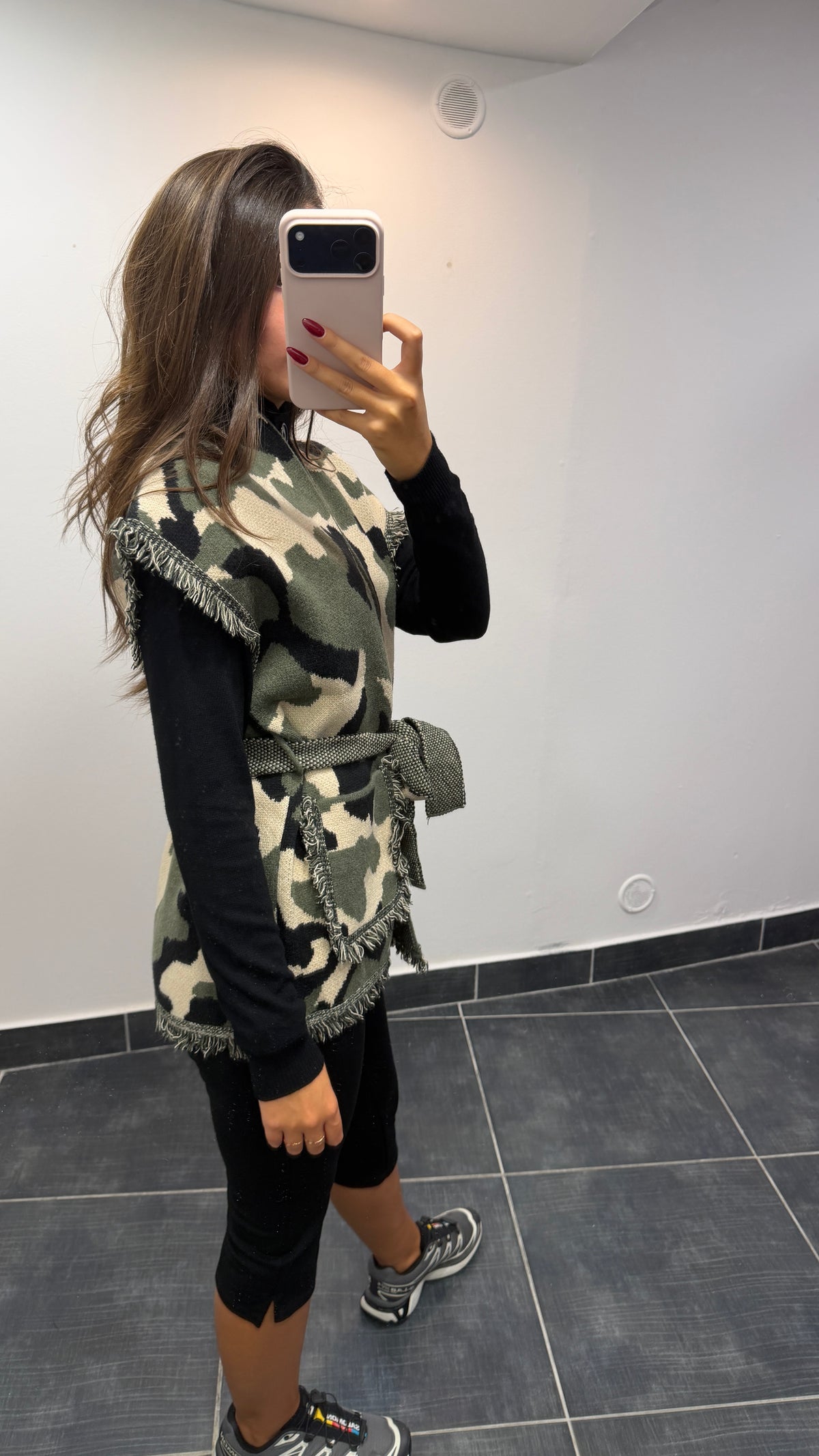 Gilet sans manches ceinturé MILO Camouflage KAKI
