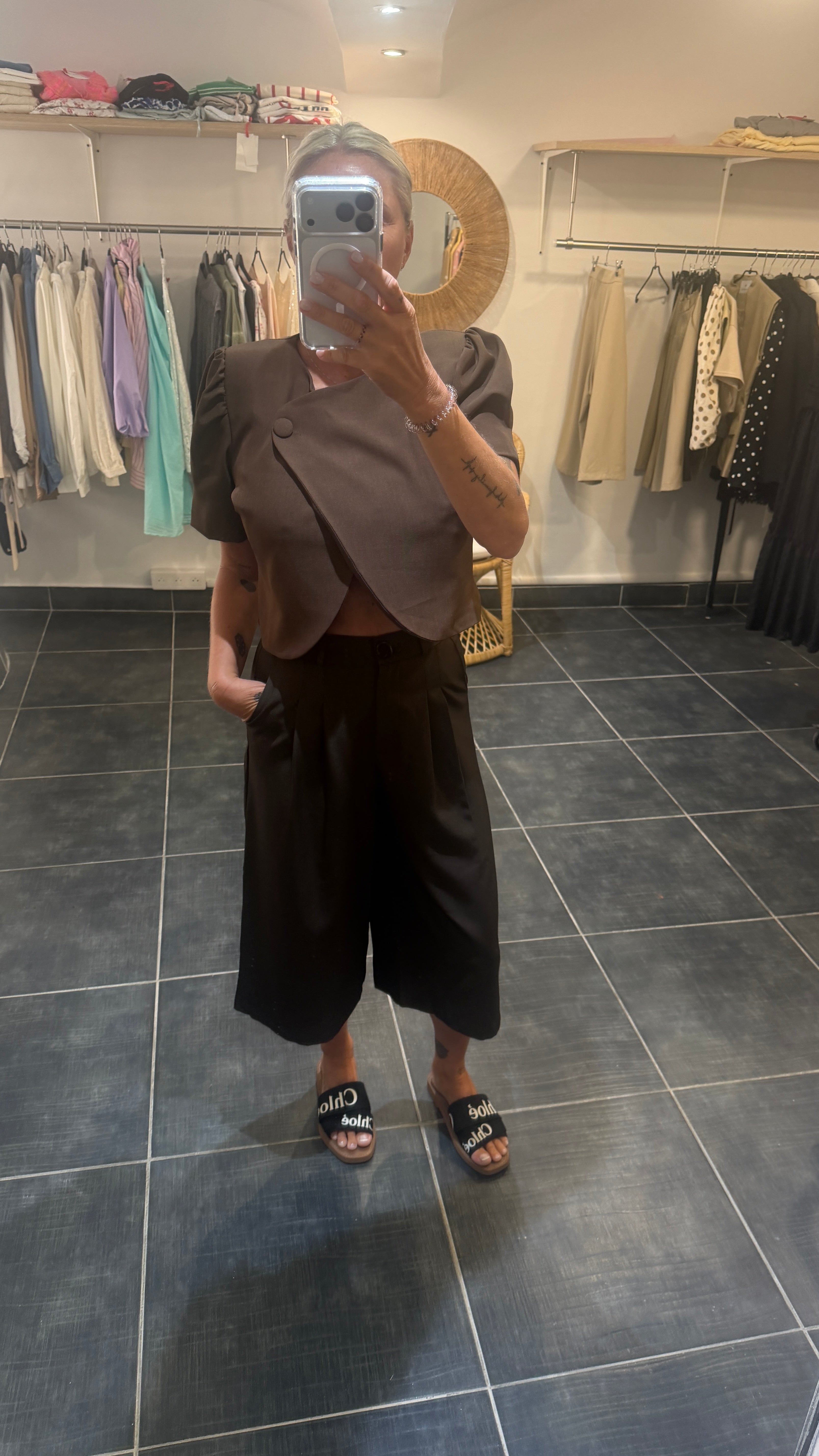 Bermudas Tailleur MOMO Chocolat