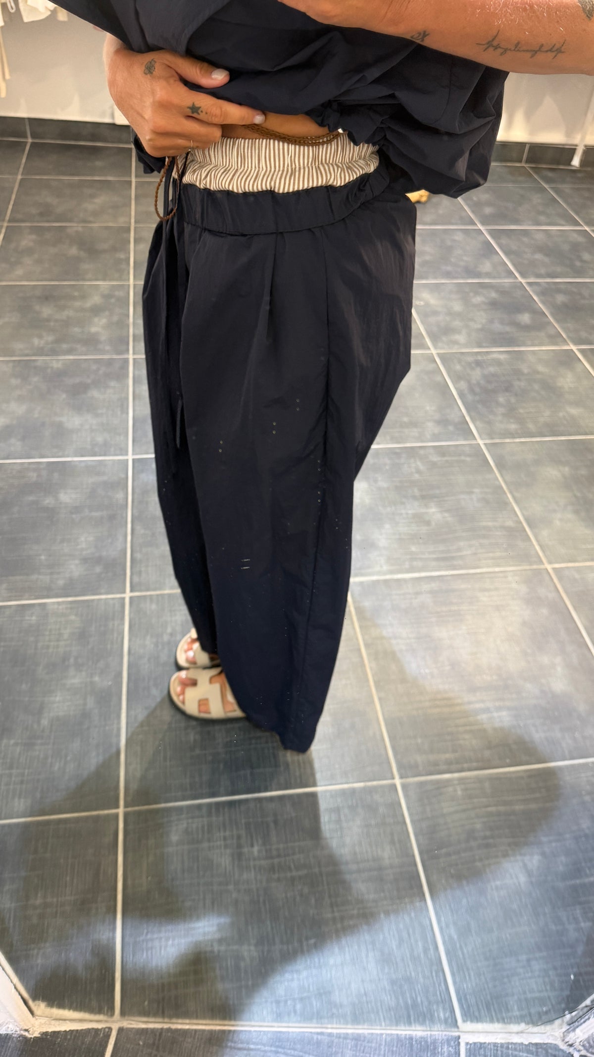 Pantalon Ample et léger CHUTE Marine