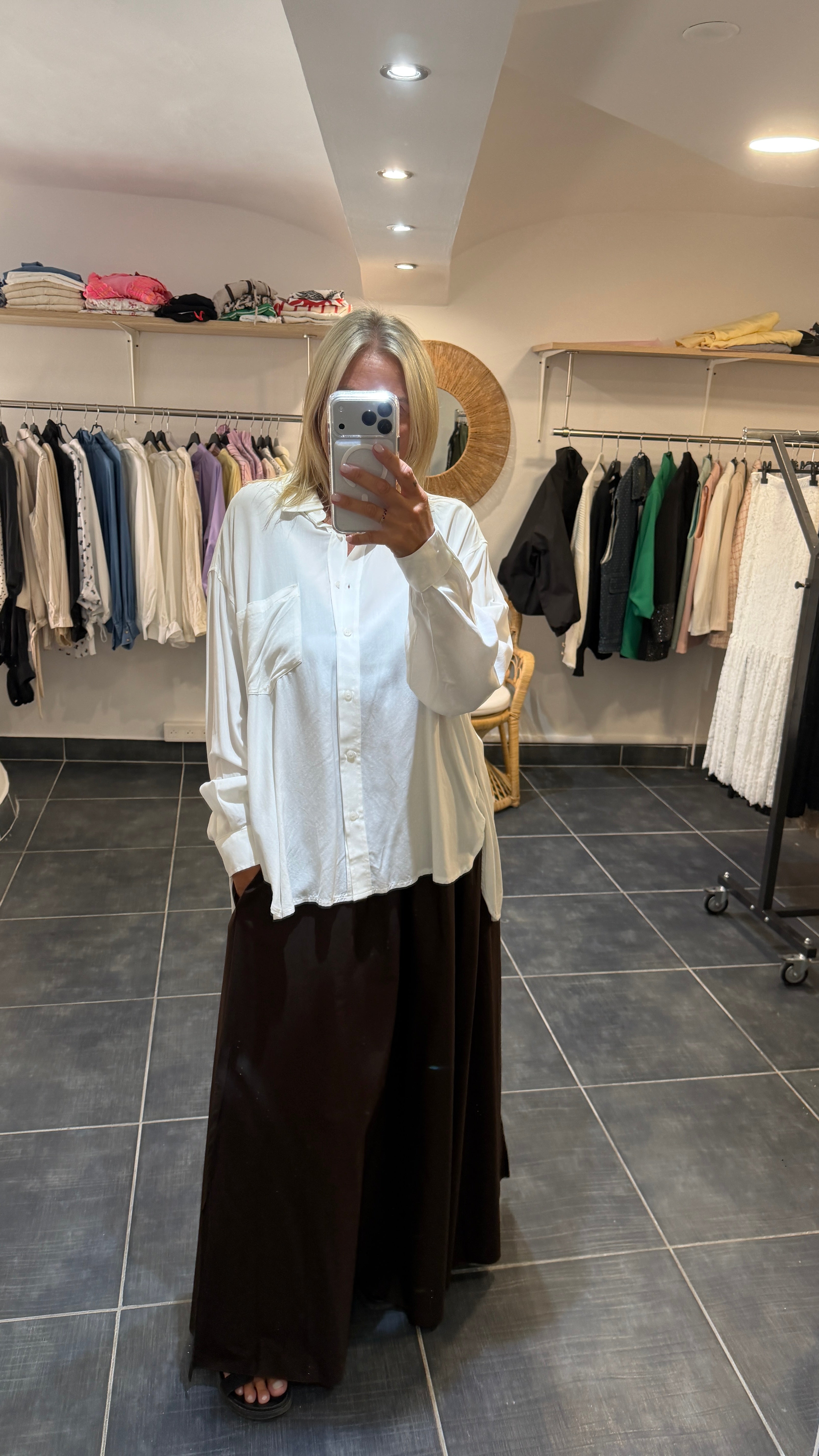 Chemise Ample et Fluide NONZA Blanc