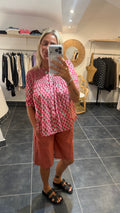 Chemise imprimé fleuri CHARLIZE Rose