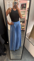 Pantalon extra large rayé RENE Bleu
