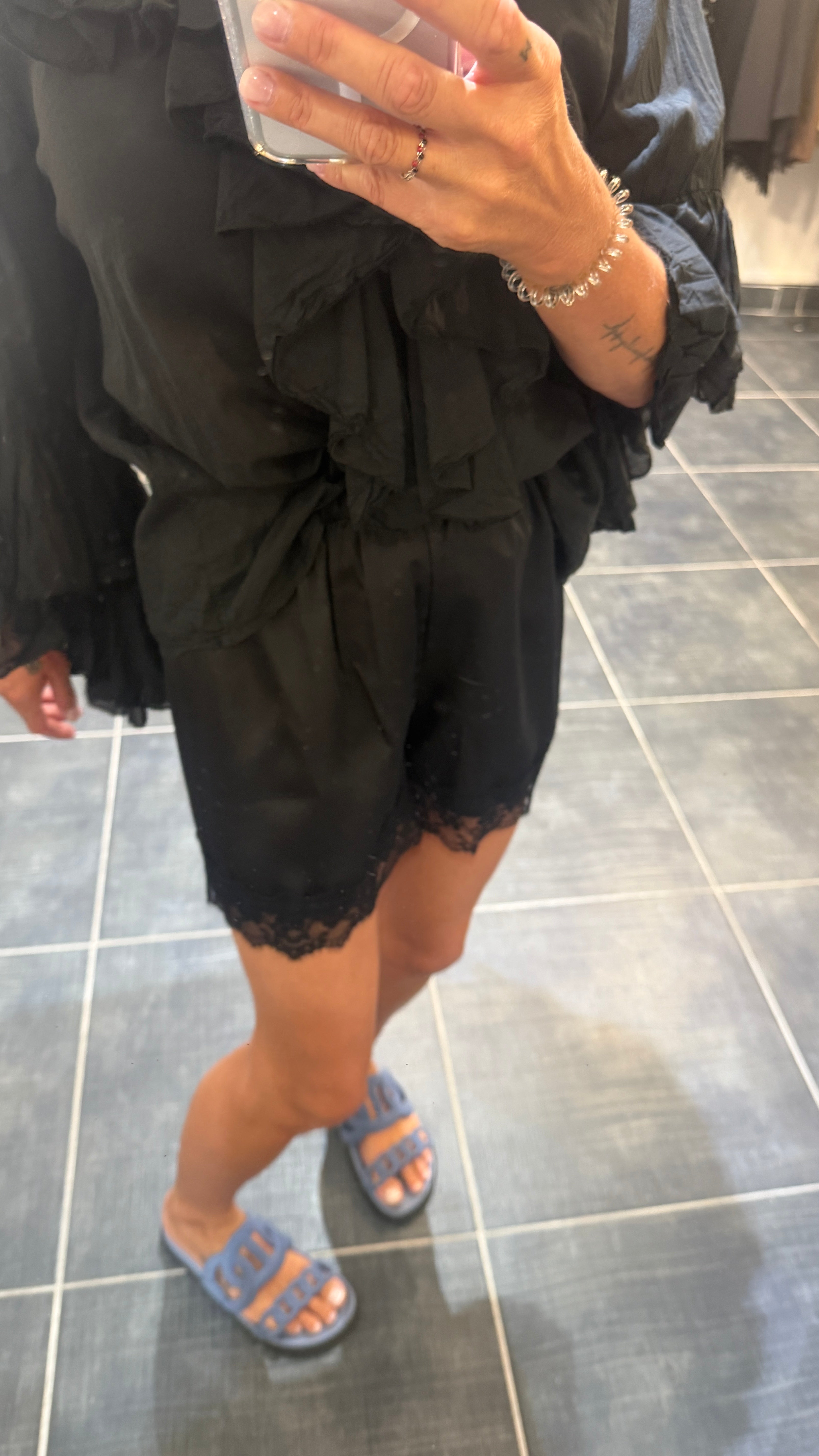 Short satiné FELICIEN Noir