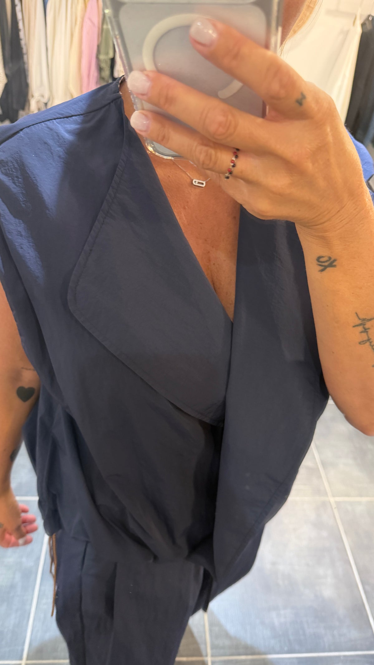 Veste ample et légère PARA Marine