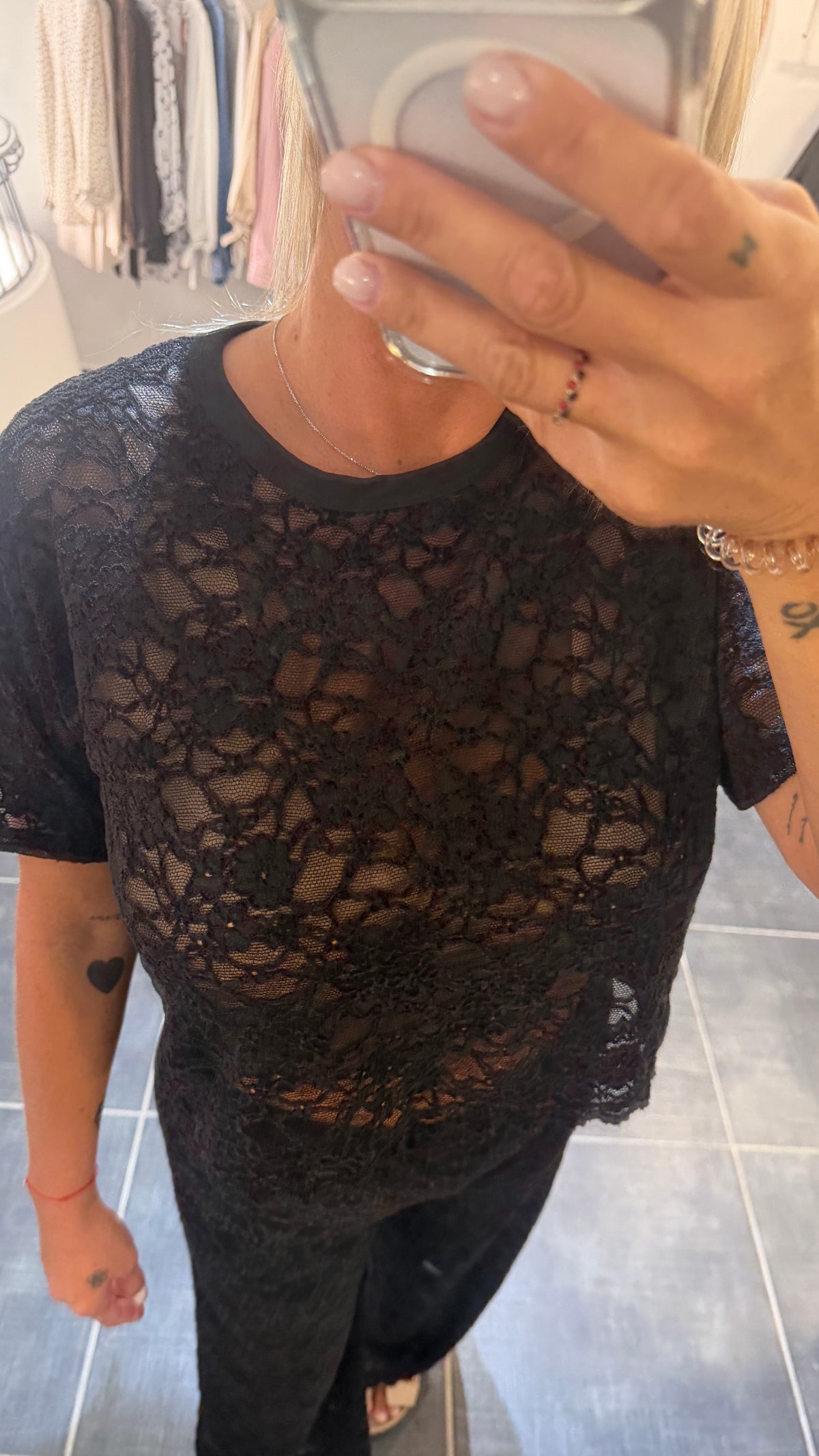 Top dentelle douceur JULIETTE Noir
