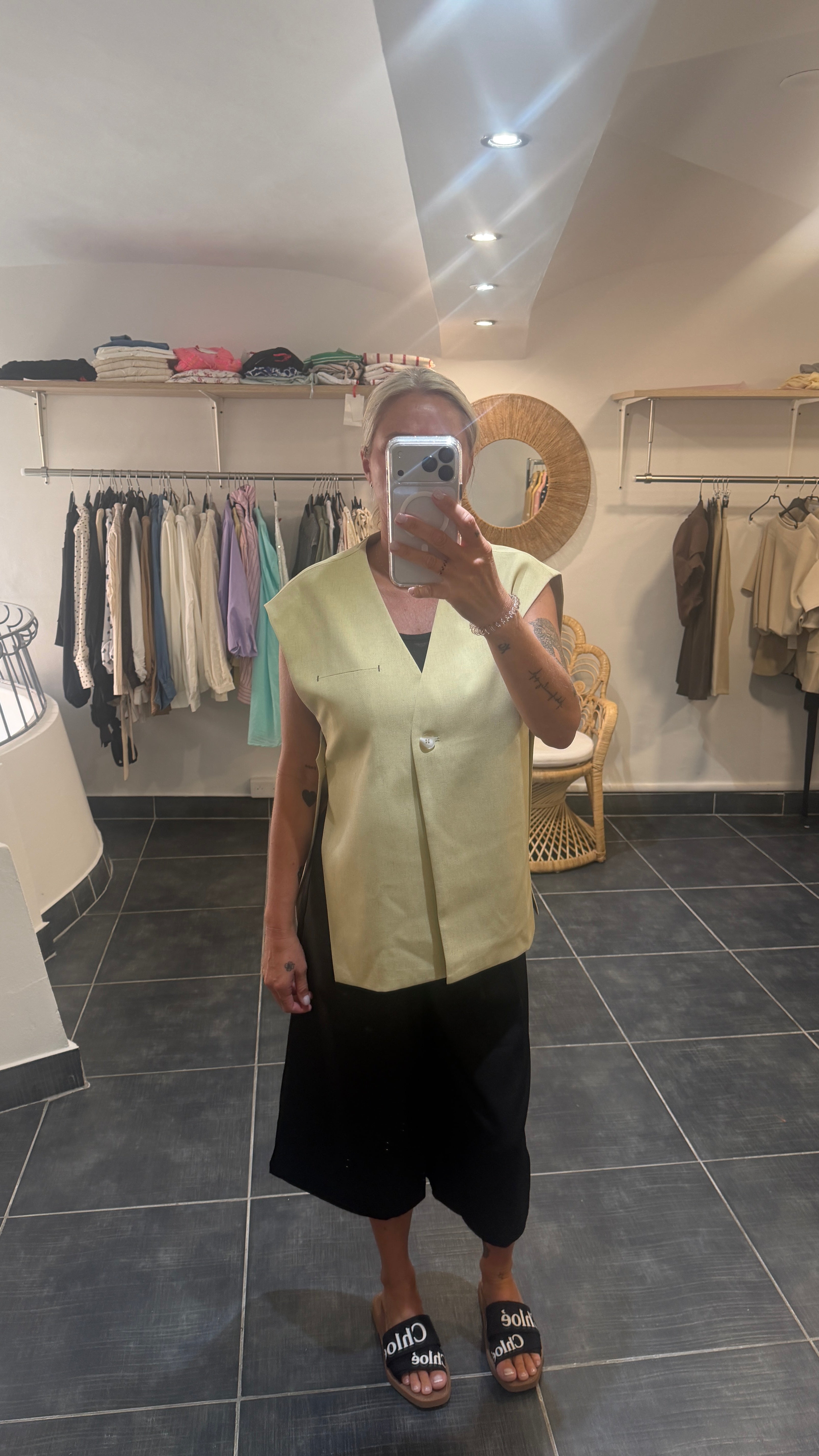 Gilet Tailleur sans manches CÉSAR Beige