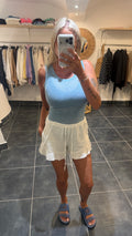 Short Lino Blanc