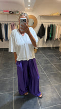Pantalon ample et fluide OLAF Violet