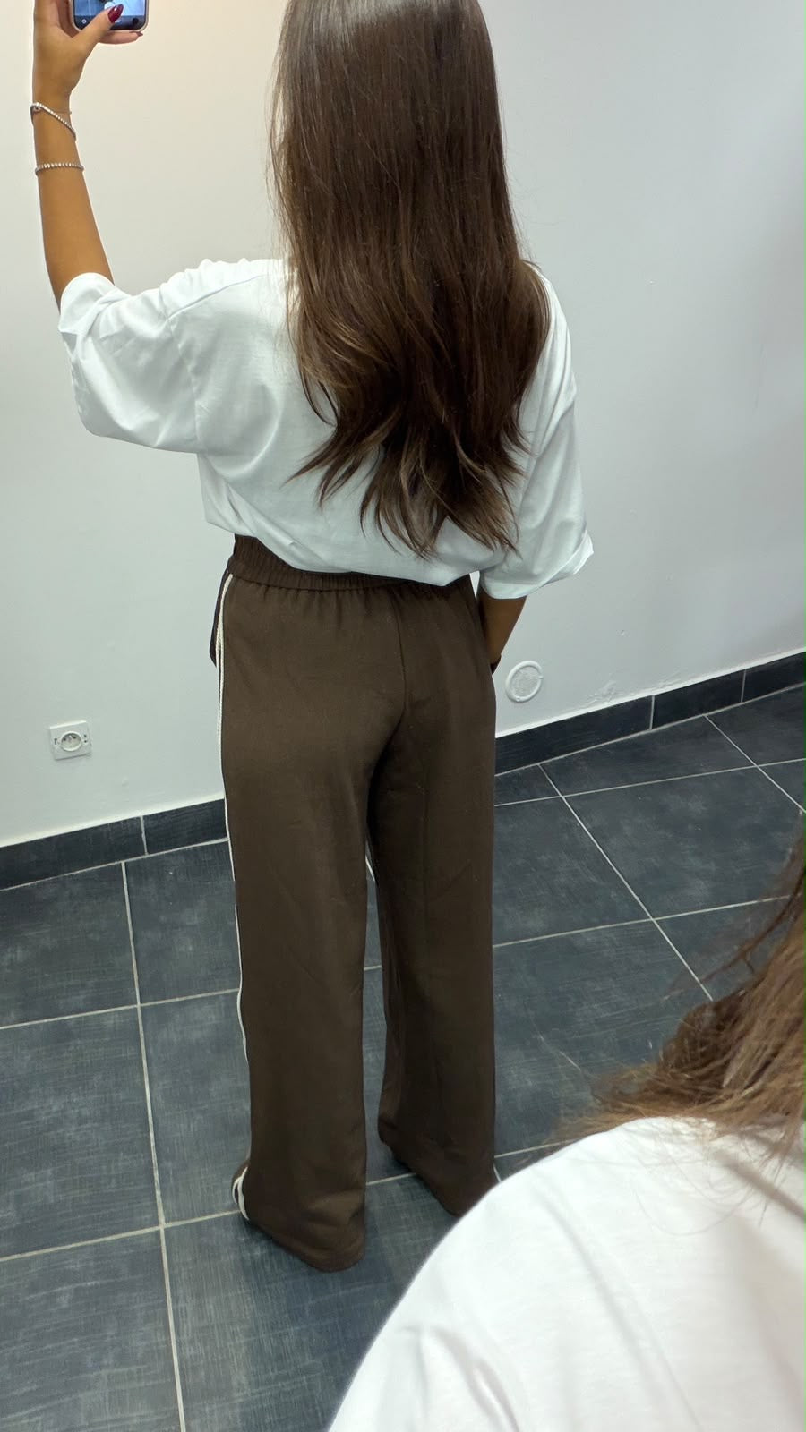 Pantalon à galons FRANCOIS Chocolat
