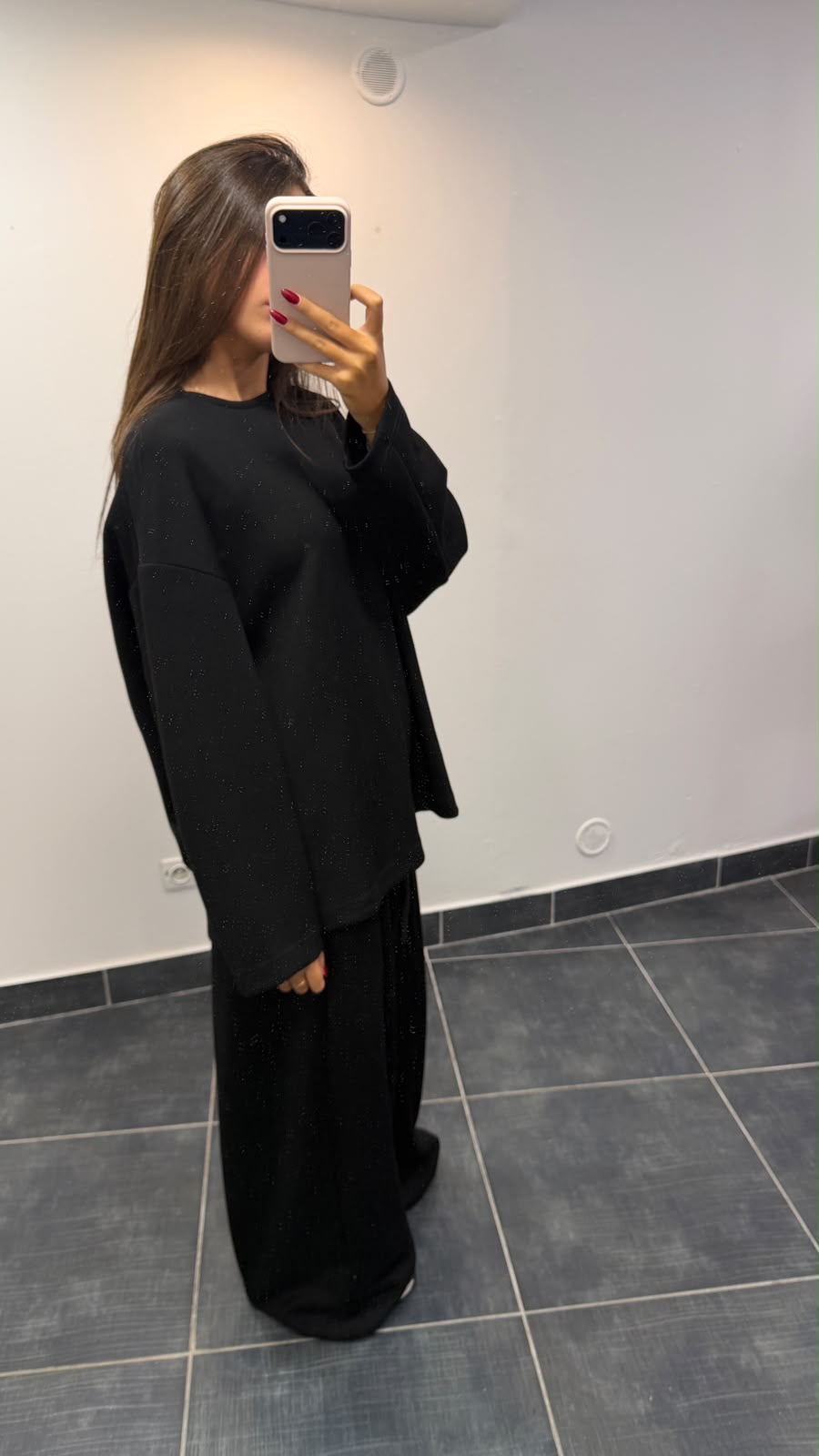 Sweat ample zip au dos ZACK Noir