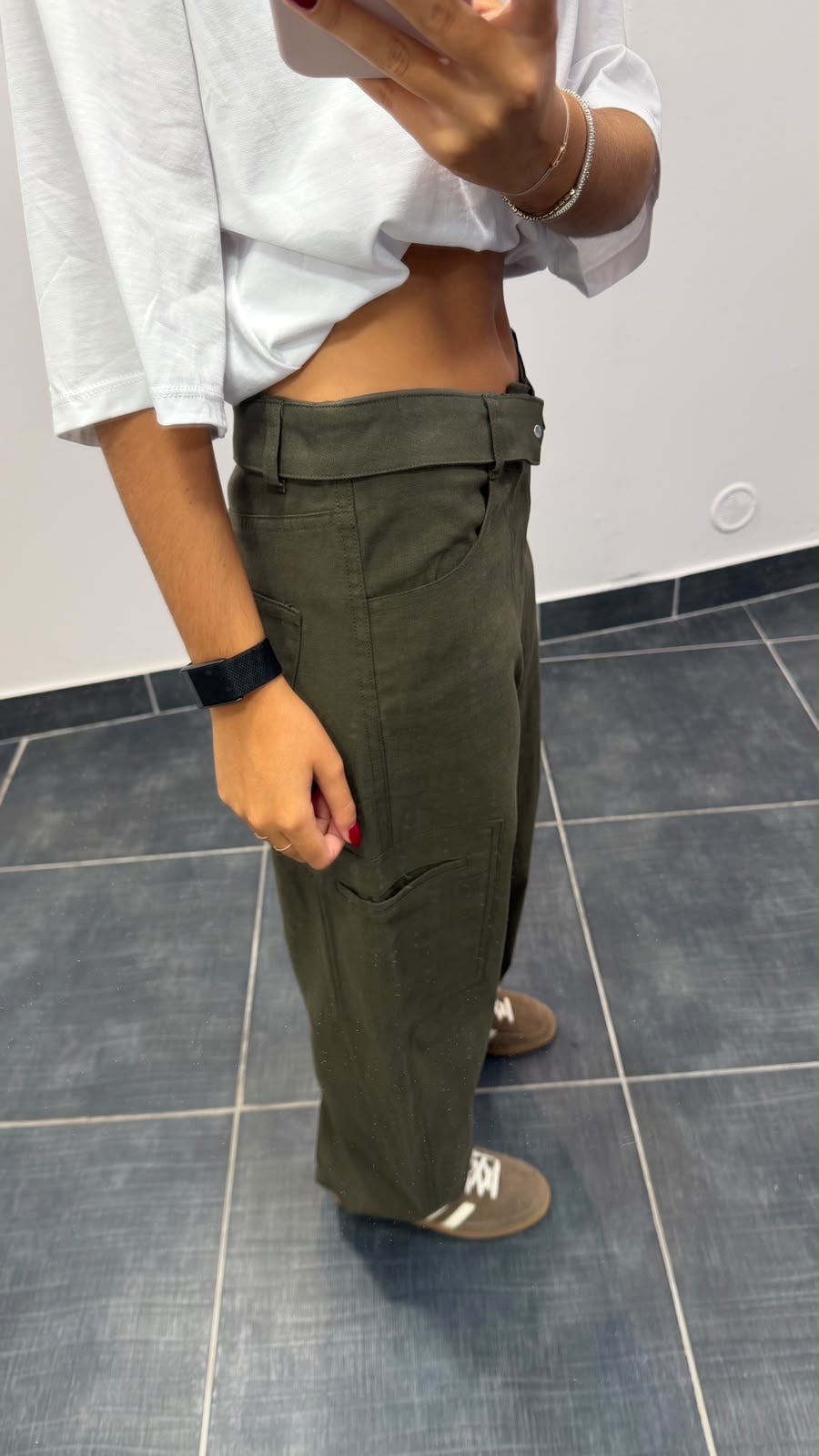 Pantalon Cargo revisité RICKY Kaki