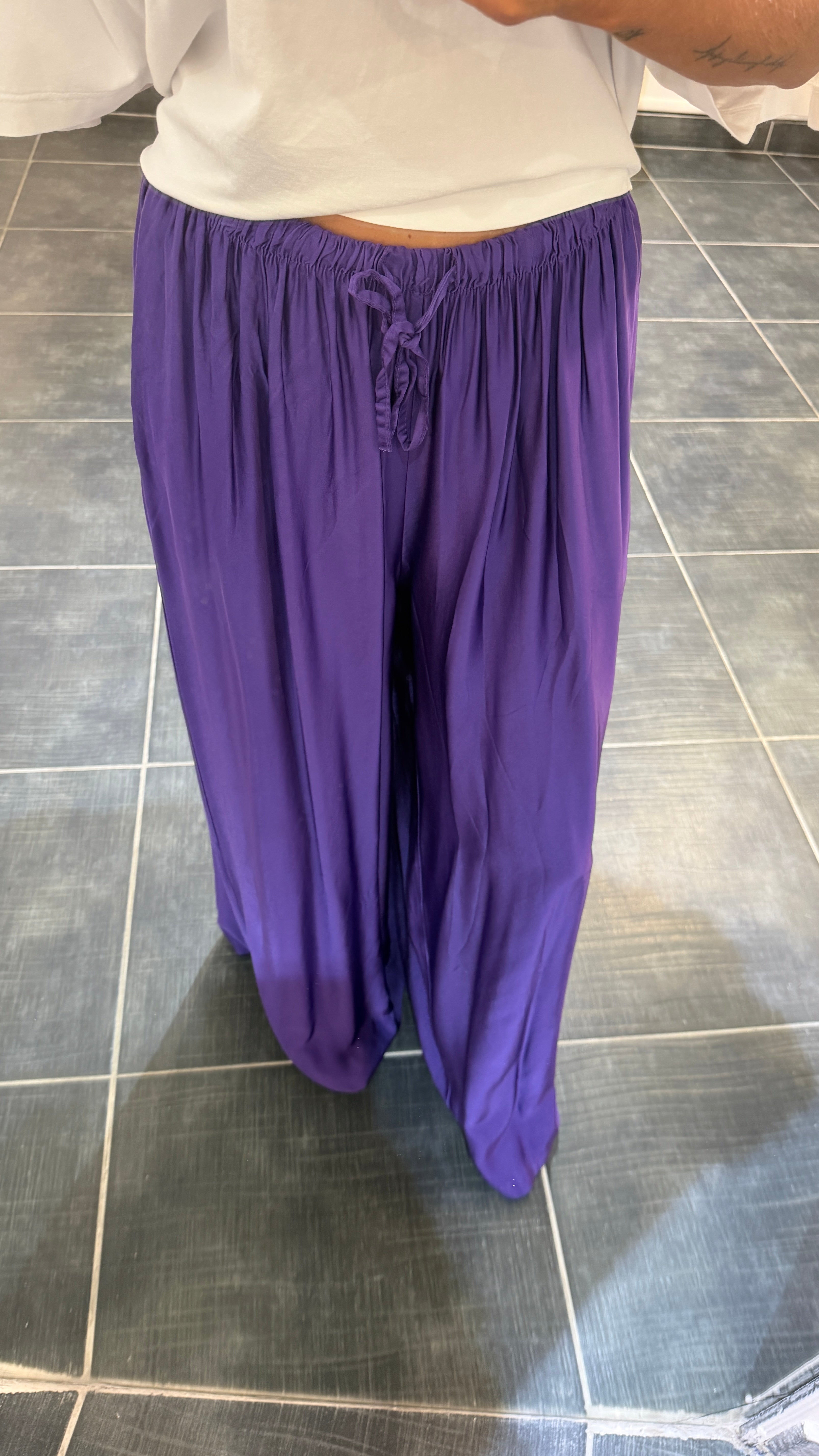 Pantalon ample et fluide OLAF Violet