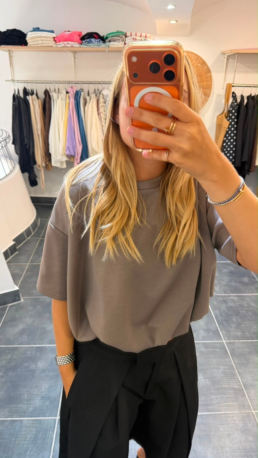 Top Crop SNOW Taupe