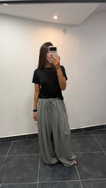 Pantalon fluide sport chic NEYMAR Gris chiné