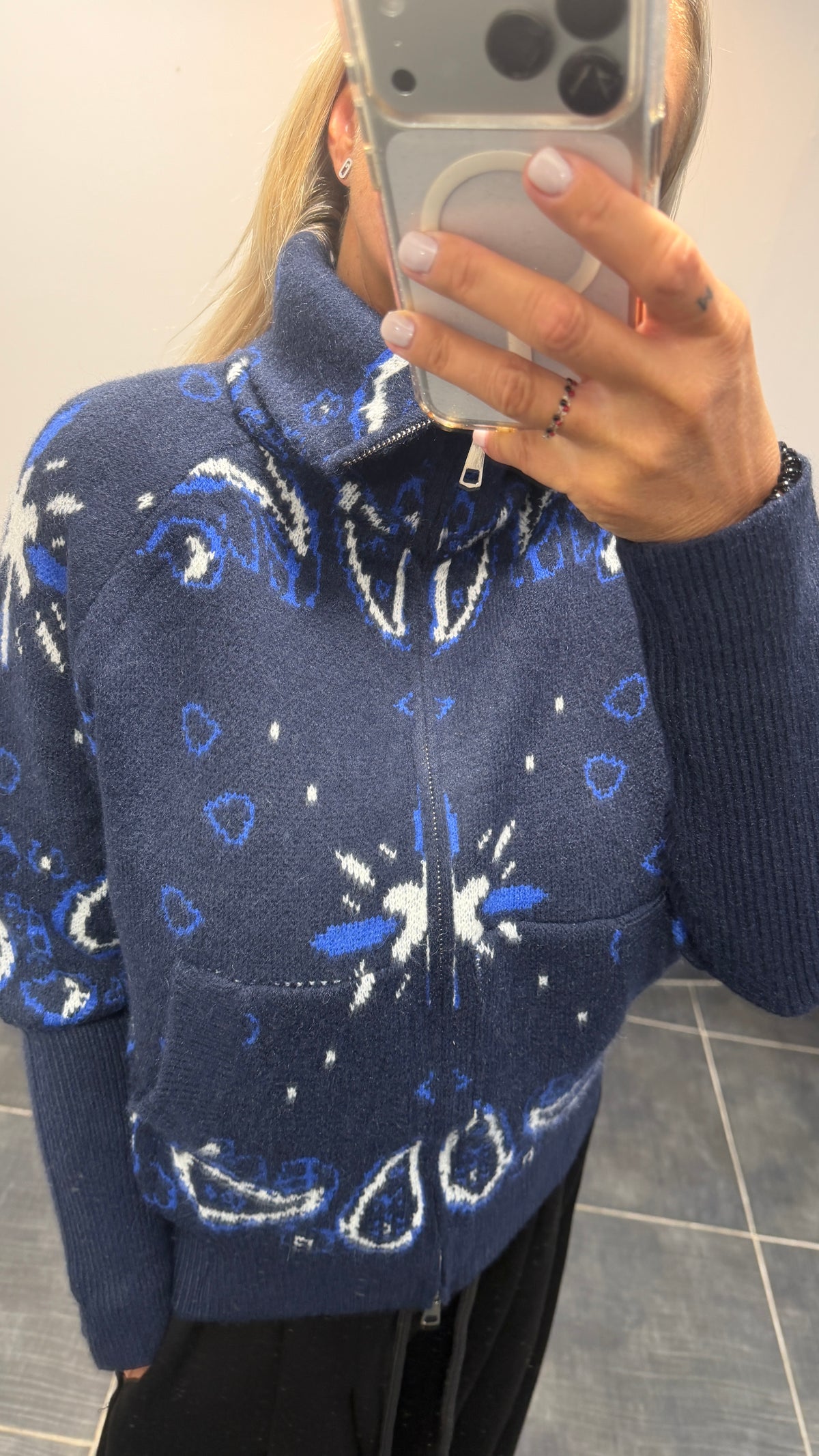 Gilet zippé imprimé Bandana DANA Marine