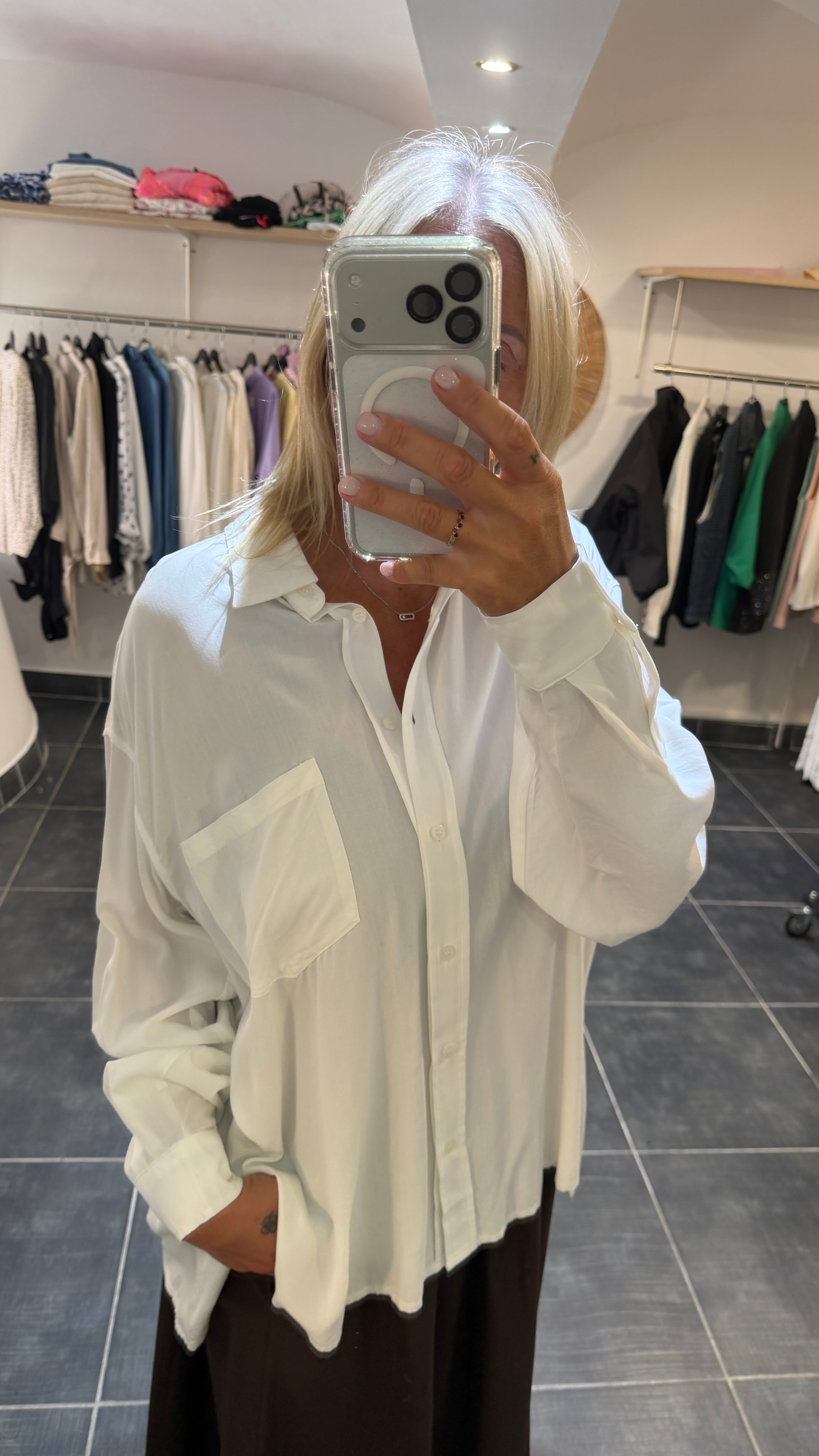 Chemise Ample et Fluide NONZA Blanc