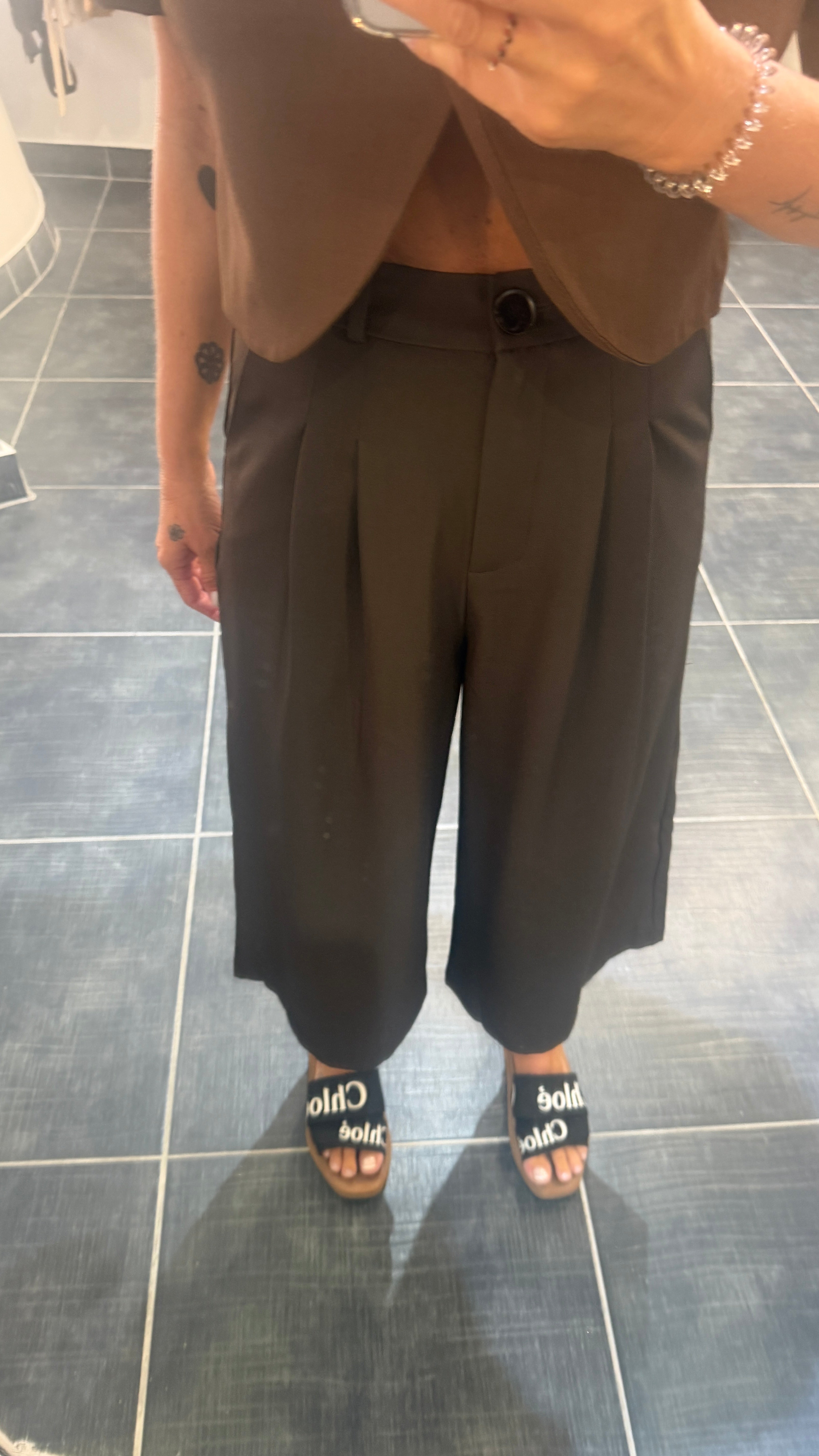 Bermudas Tailleur MOMO Chocolat