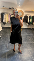 Bermuda en simili cuir TIZIANO Noir