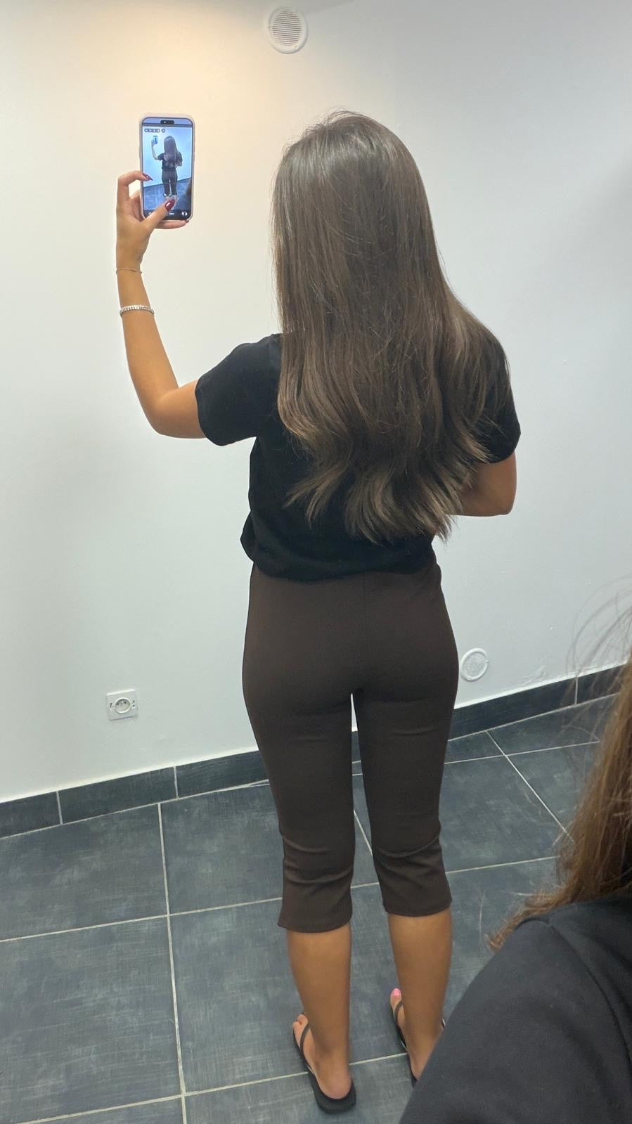 Pantalon Capri SWAN Chocolat