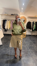 Veste zippée à bandes contrastées ADA Kaki