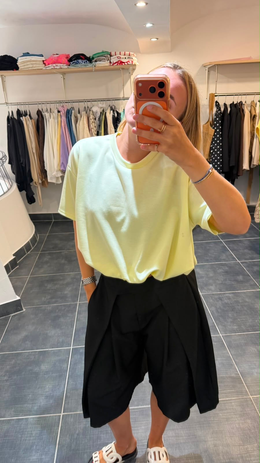 Top Crop SNOW Jaune