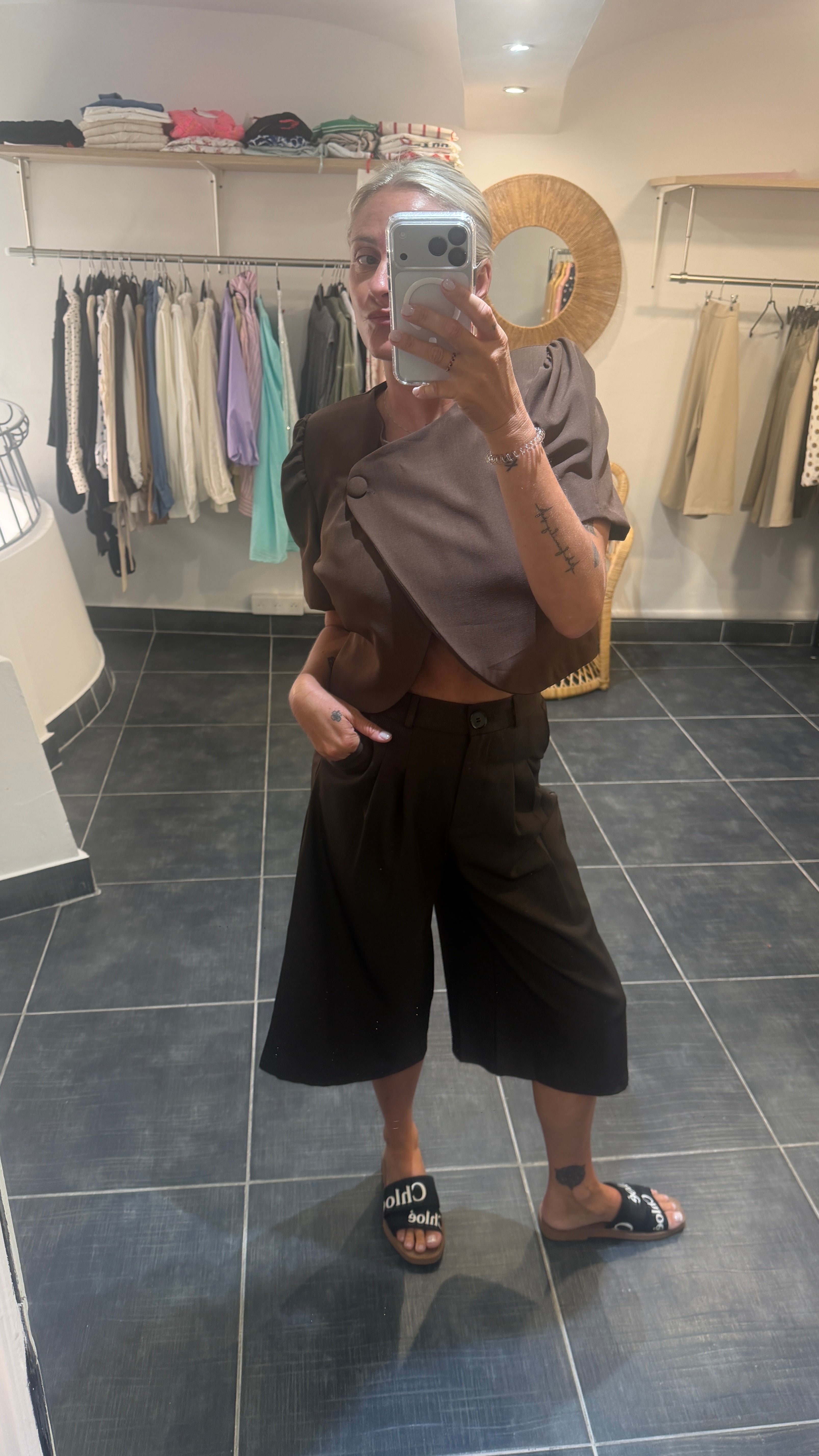 Bermudas Tailleur MOMO Chocolat