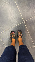 Ballerines tressées NINA Noir