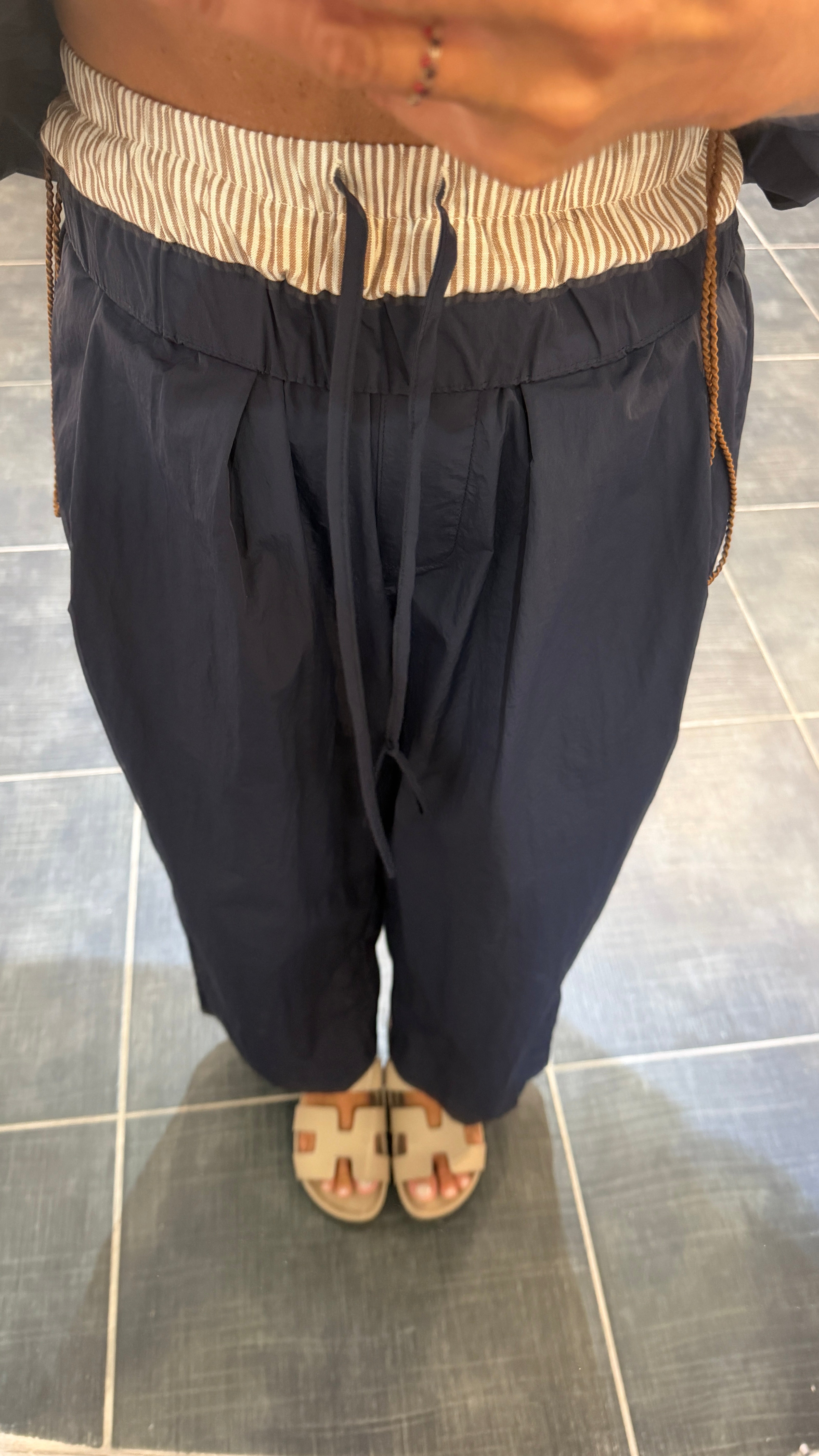 Pantalon Ample et léger CHUTE Marine