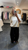 Sweat MC motif bandana BARBARA Beige