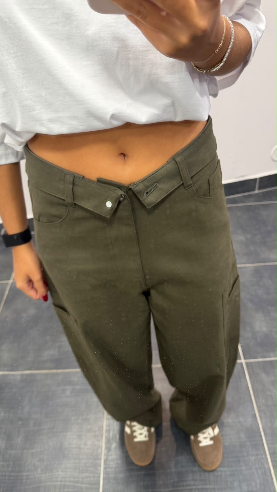 Pantalon Cargo revisité RICKY Kaki
