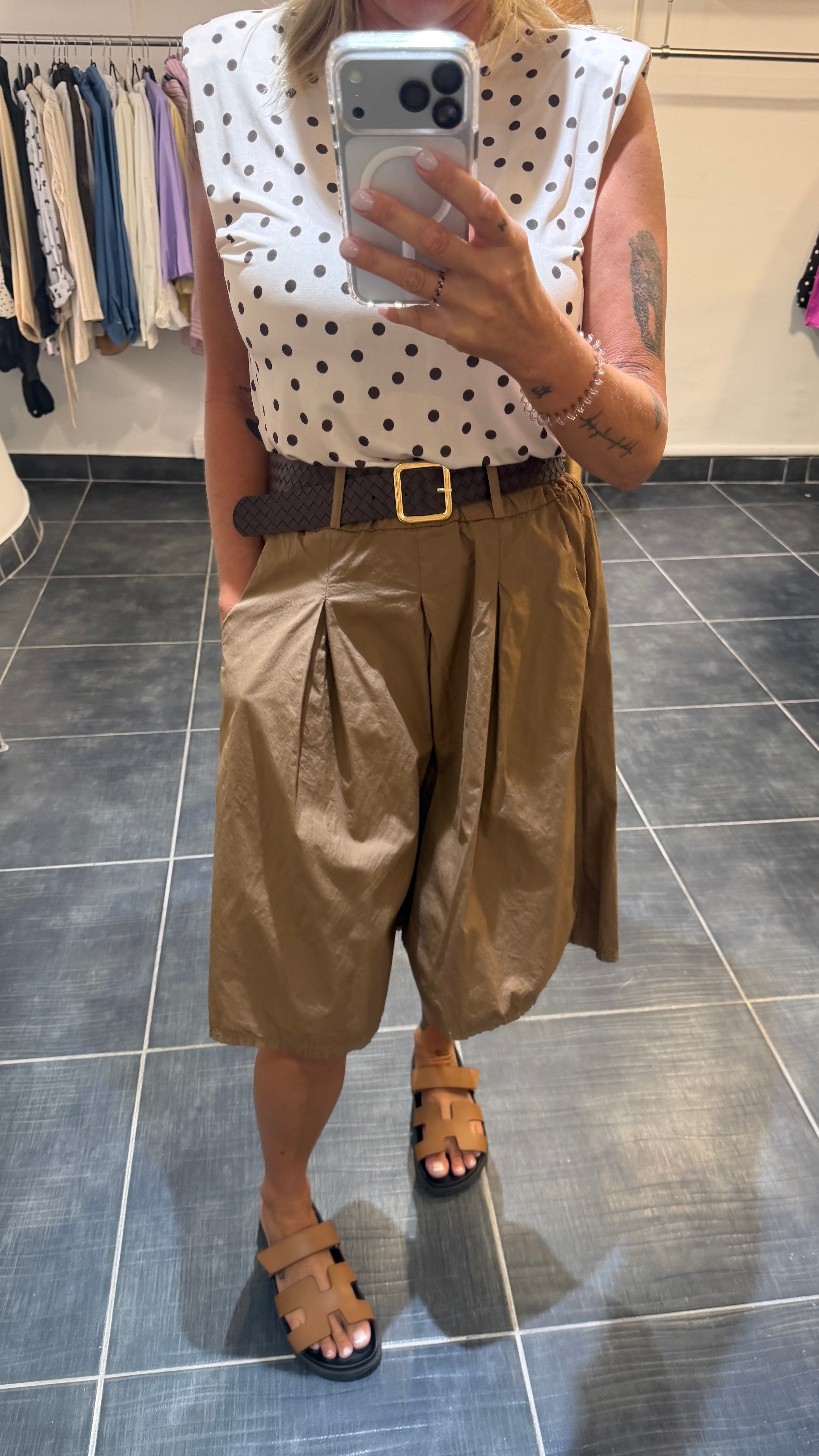 Bermudas ample et léger MAËL Moka
