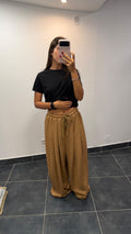 Pantalon fluide sport chic NEYMAR Camel