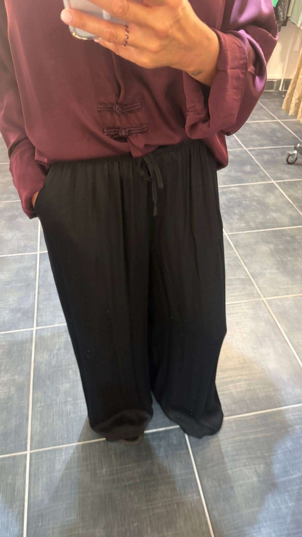 Pantalon ample et fluide OLAF Noir