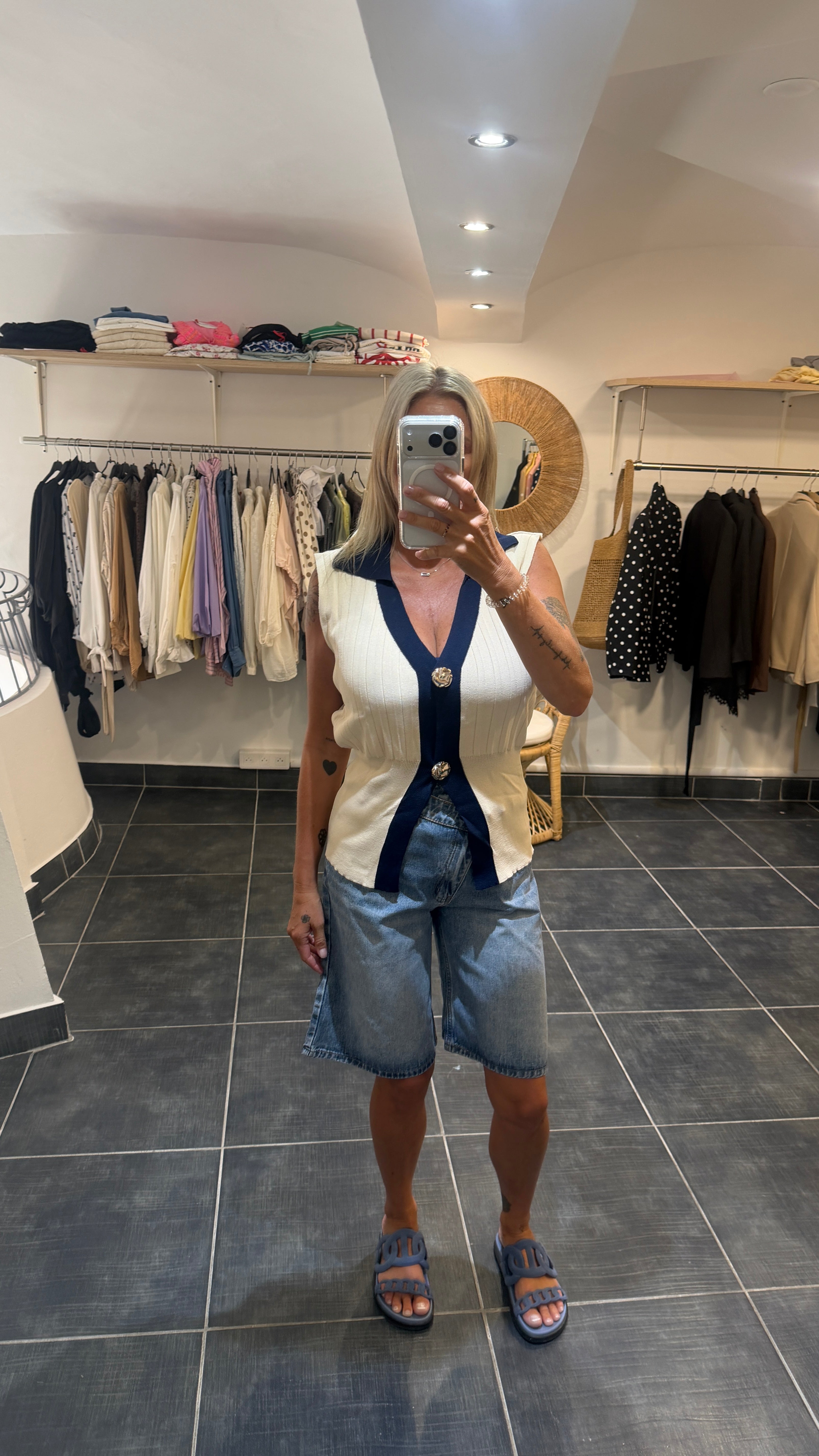 Top en maille SOPRANO Beige