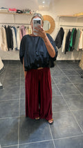 Pantalon ample et fluide OLAF Bordeaux