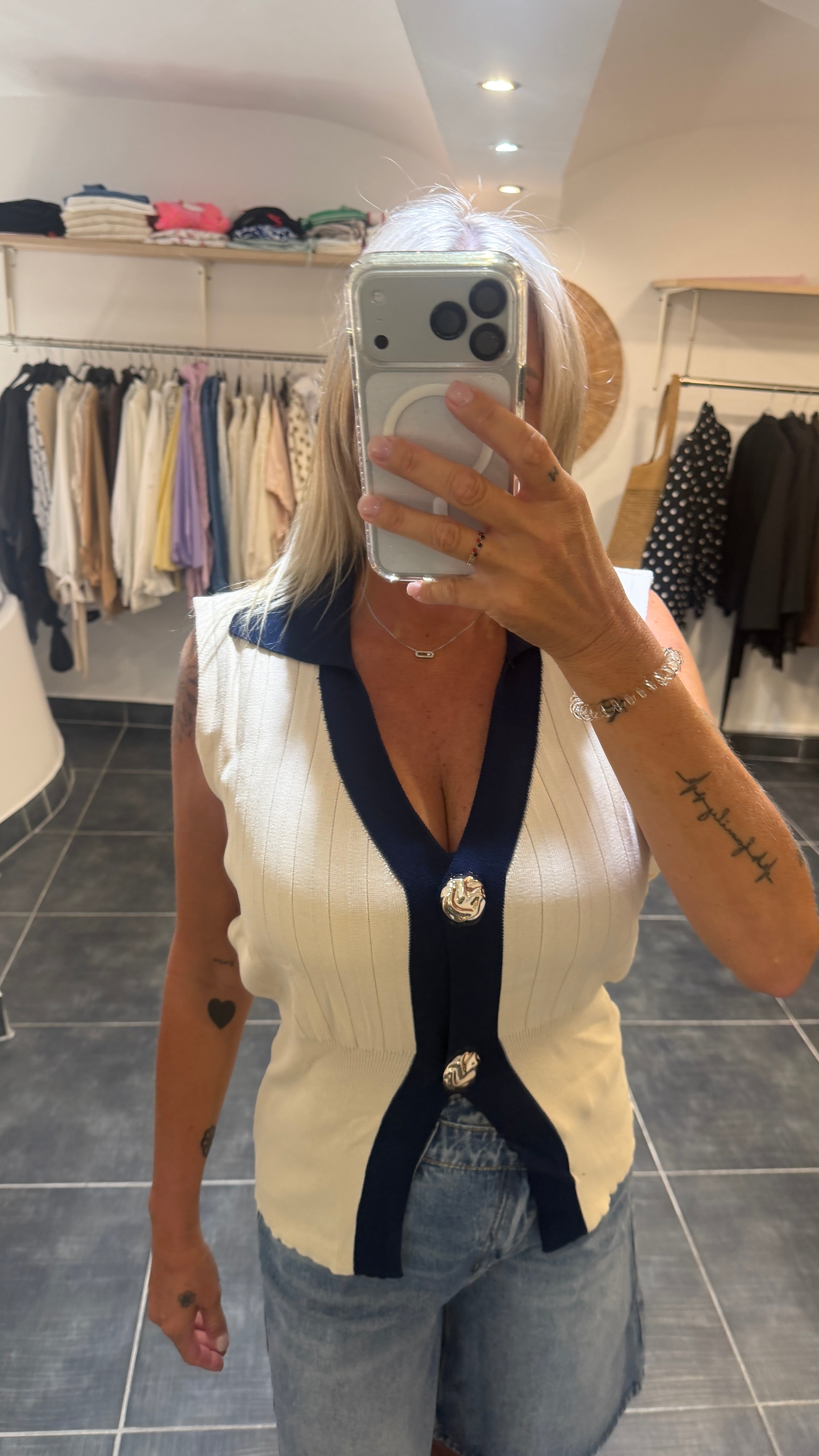Top en maille SOPRANO Beige