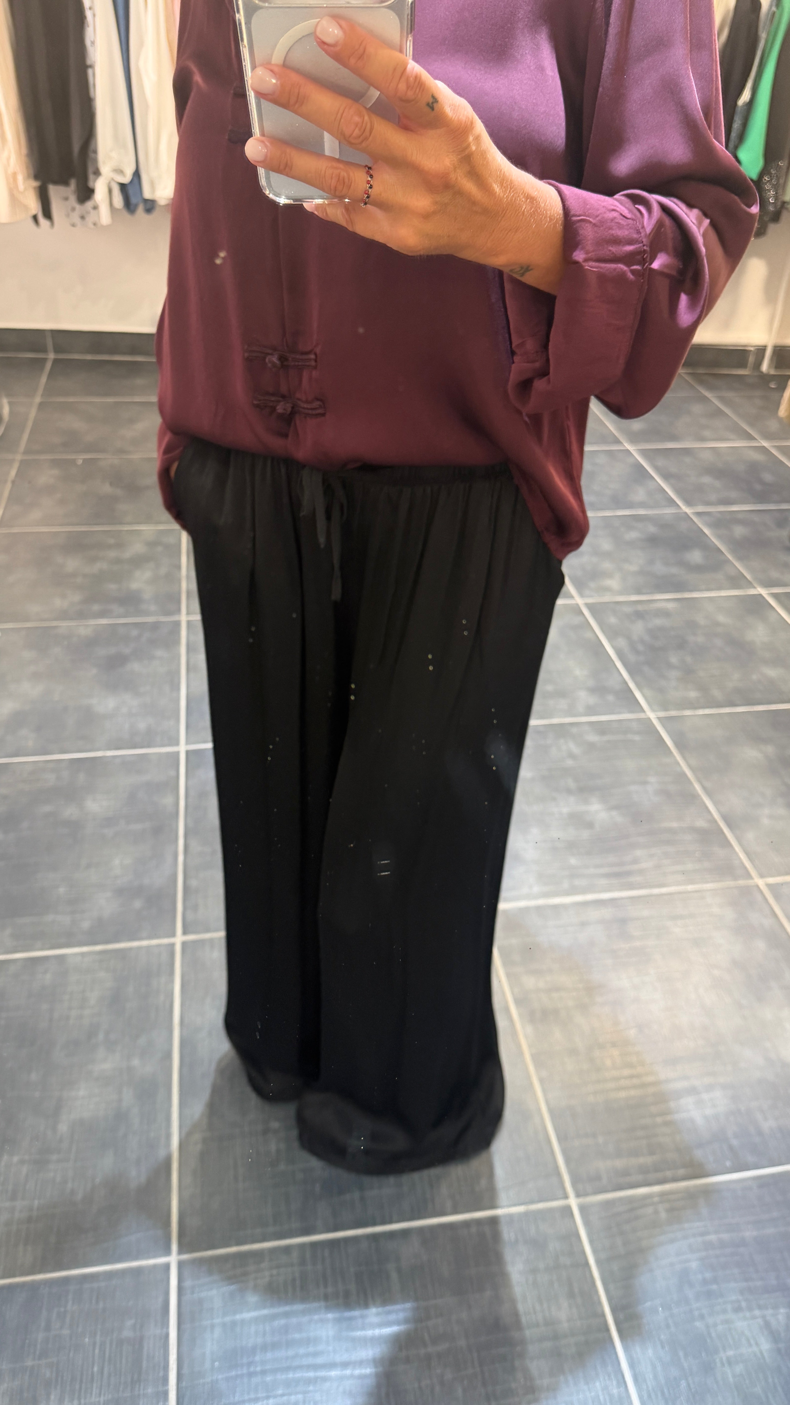 Pantalon ample et fluide OLAF Noir
