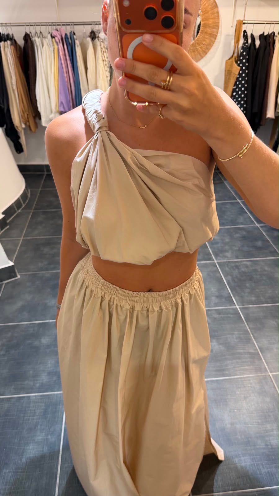 Jupe Longue ARIA Beige