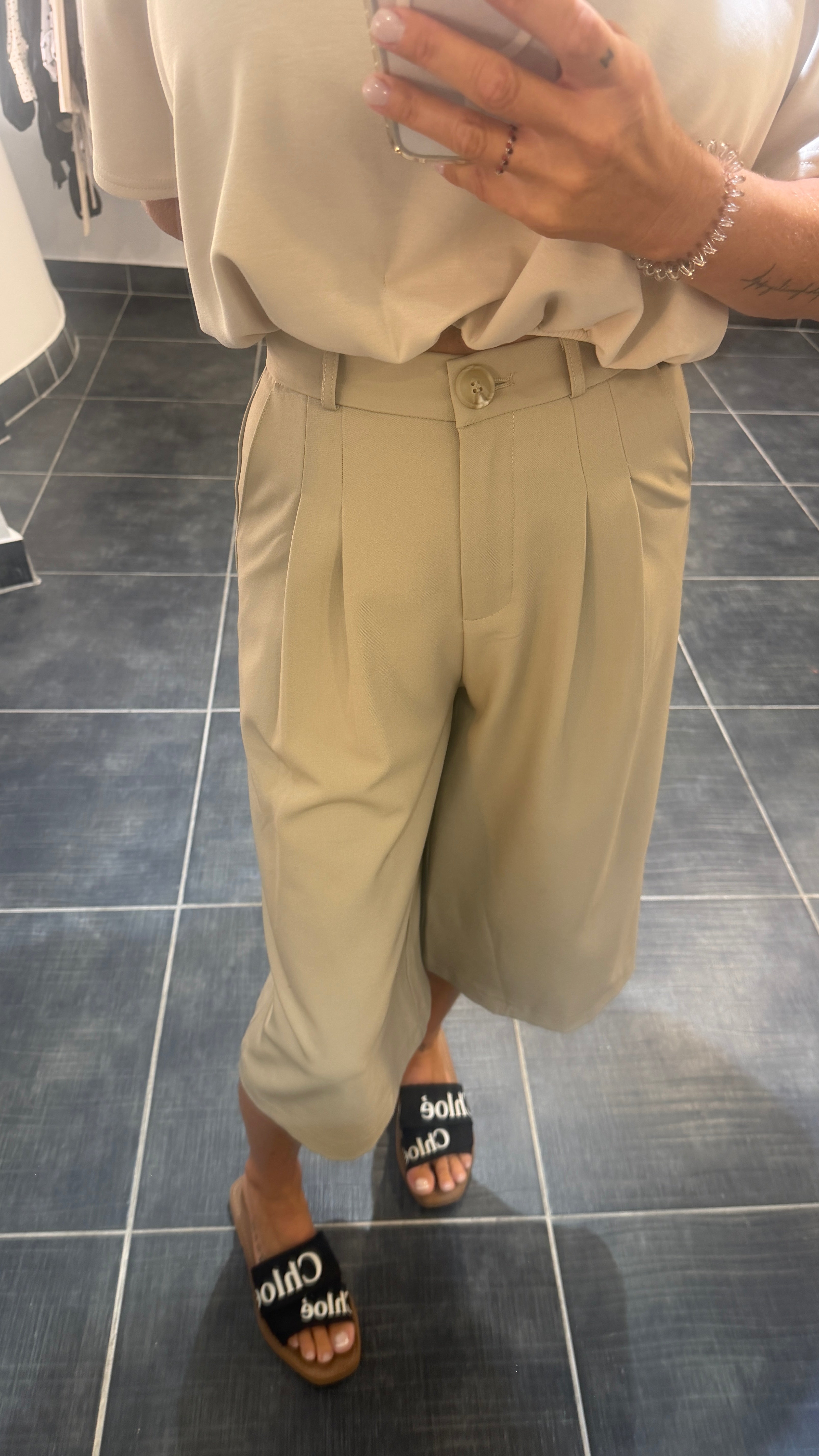 Bermudas Tailleur MOMO Beige