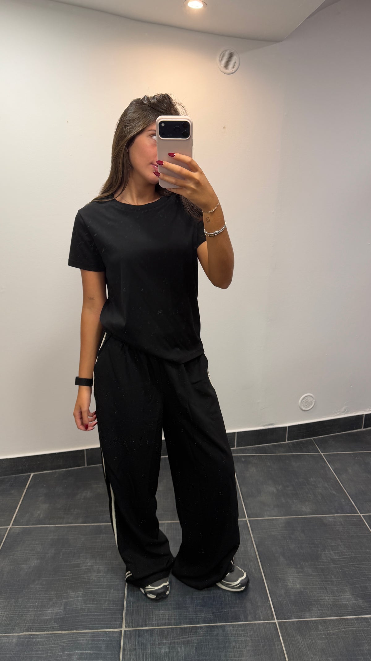 Pantalon à galons FRANCOIS Noir