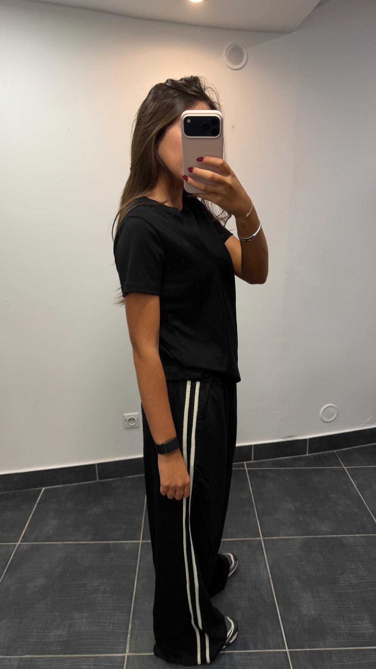 Pantalon à galons FRANCOIS Noir