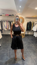 Bermudas Ample à plis BOB Noir