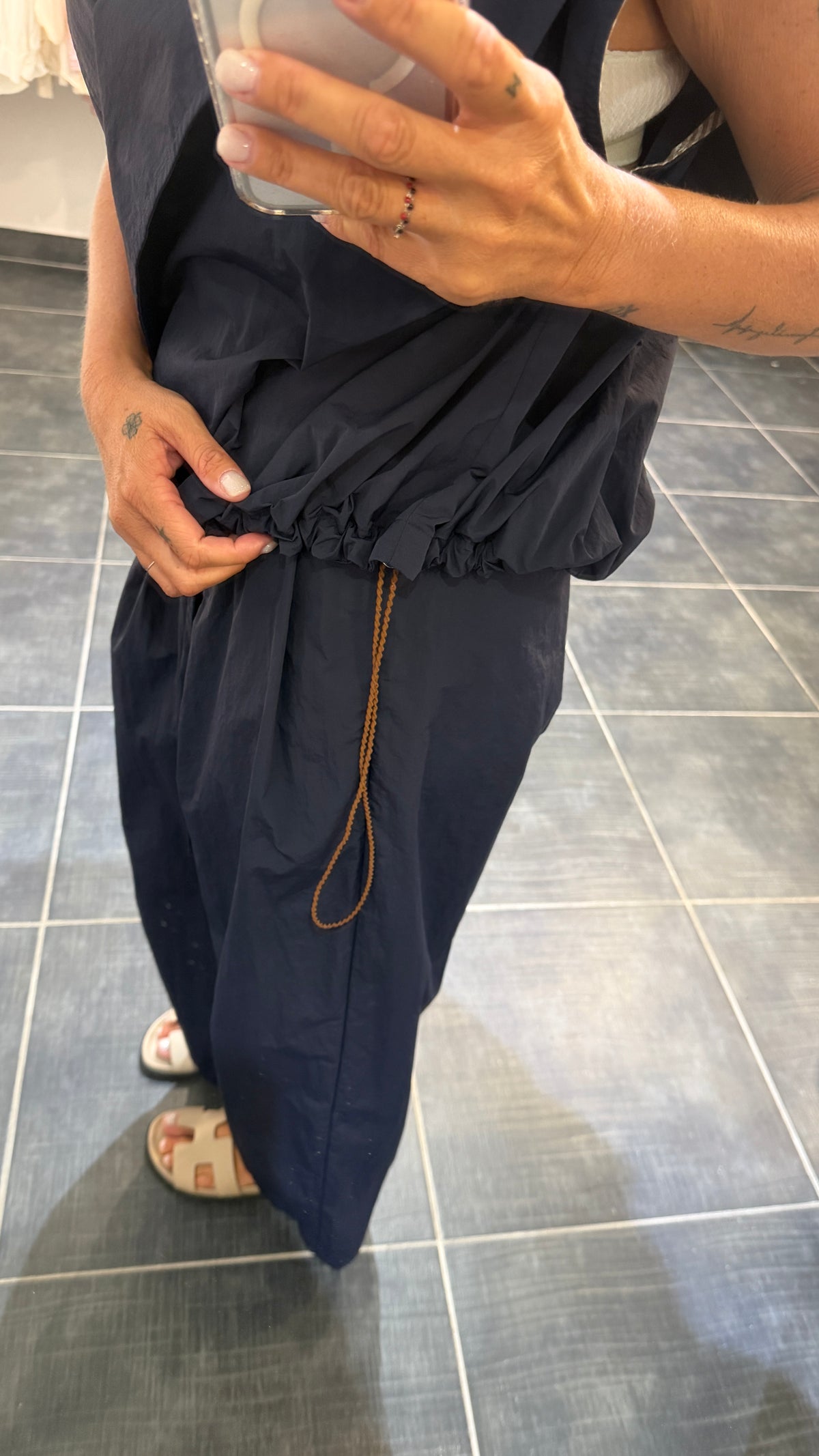 Pantalon Ample et léger CHUTE Marine