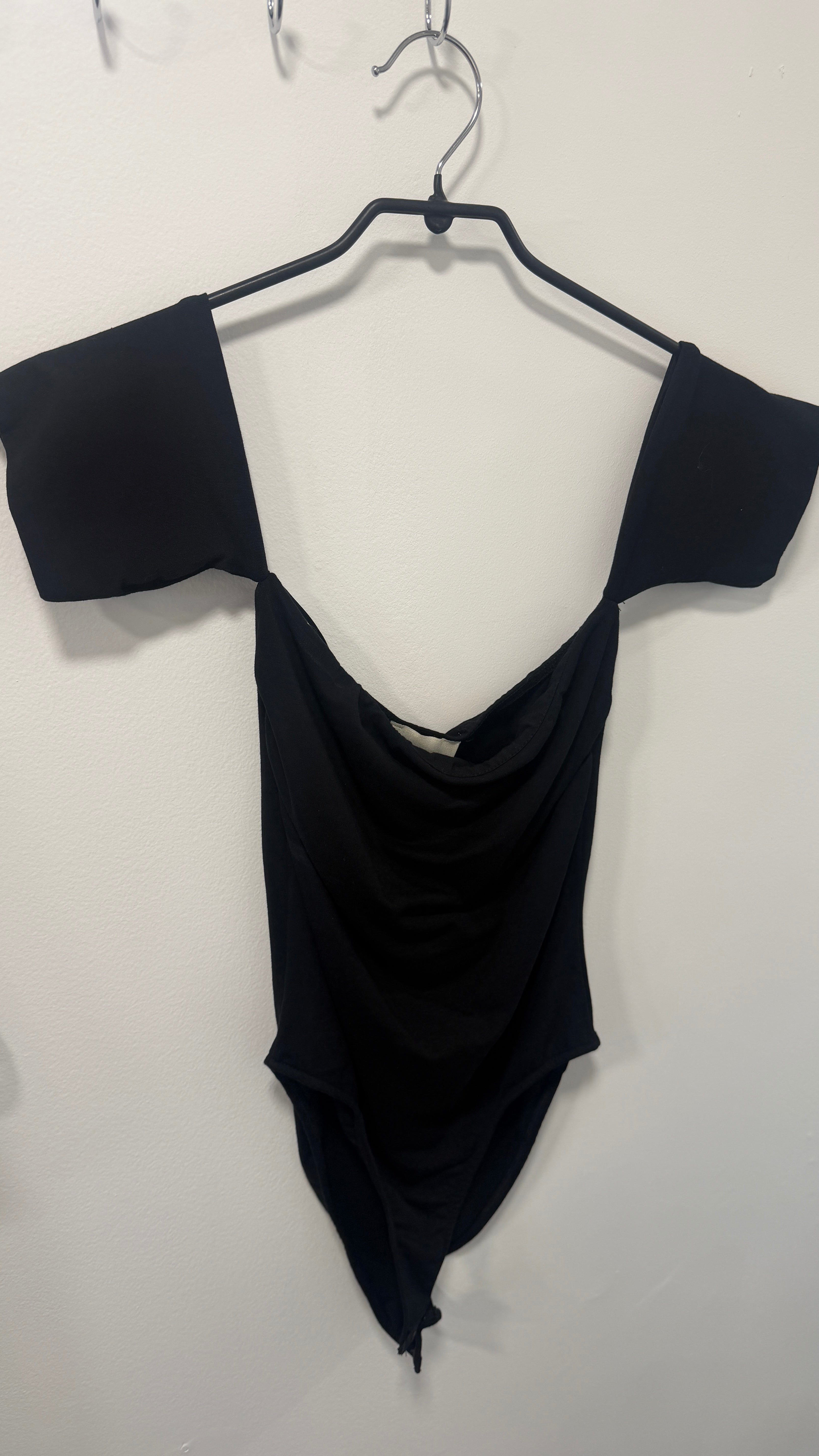 Body Drapé Épaules dénudées SCARLET Noir