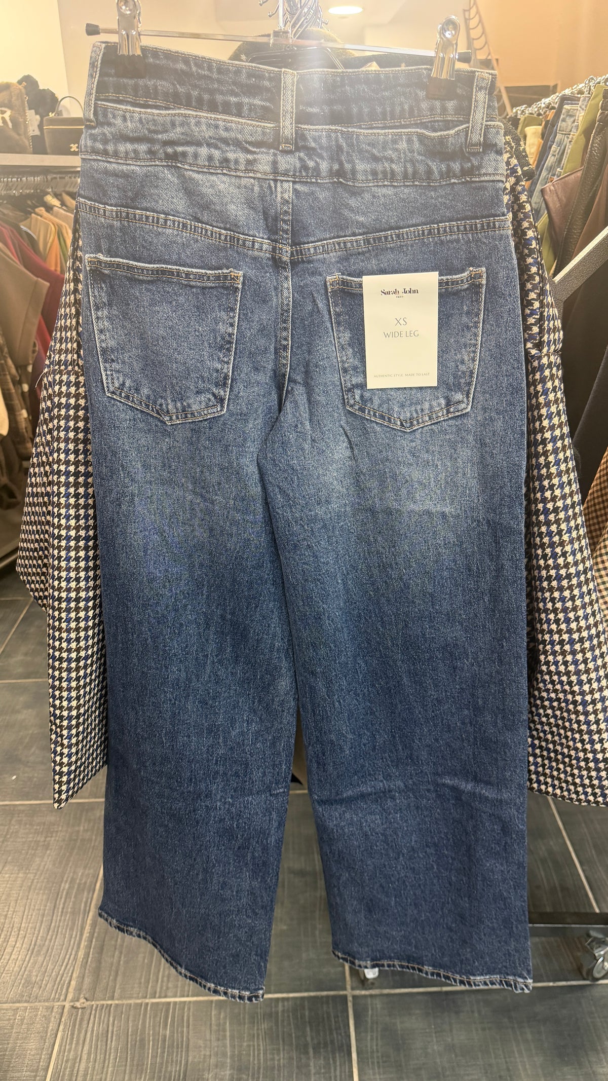 Jean droit taille haute NICK Bleu