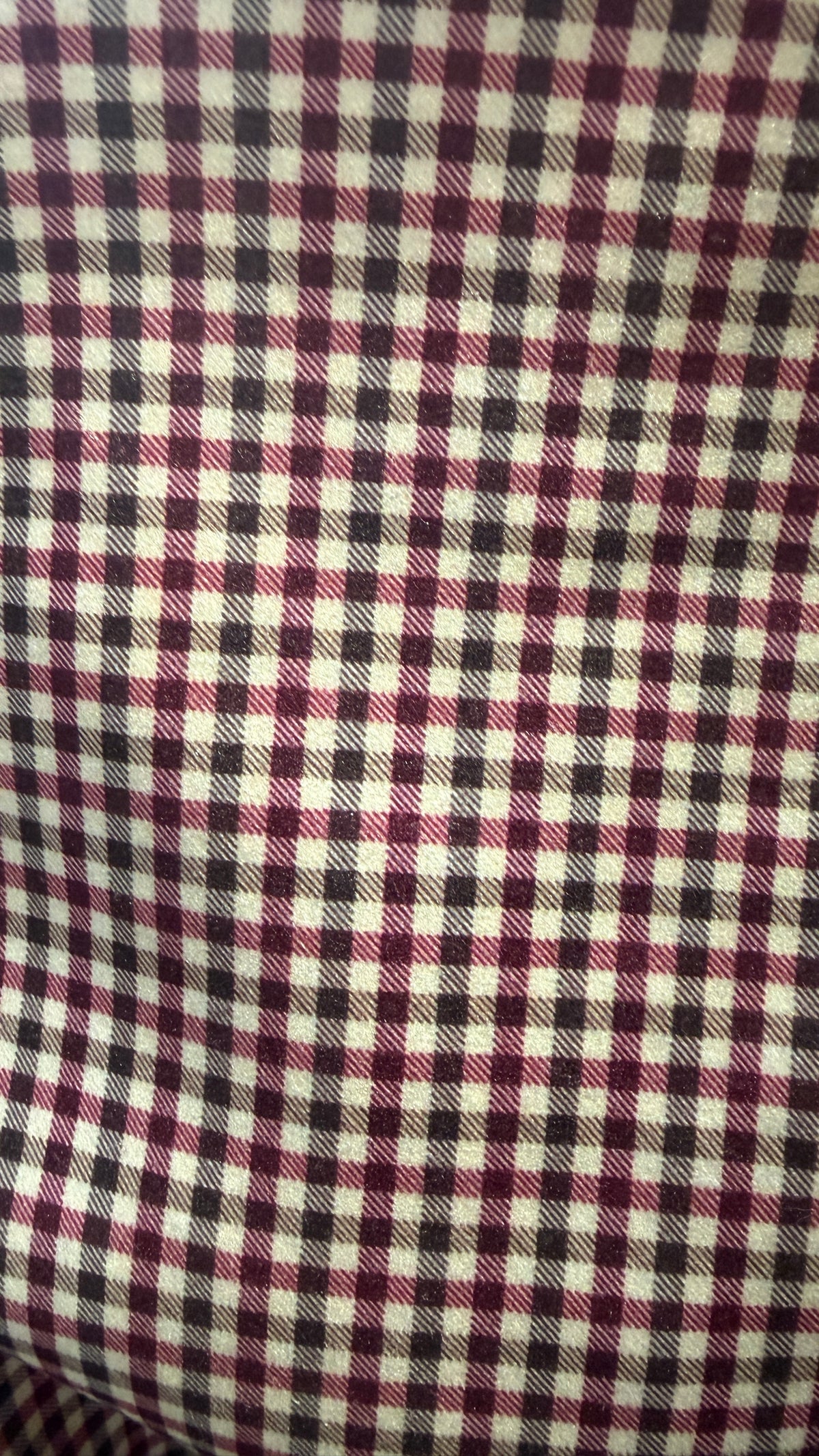 Cape à carreaux avec ceinture LENA Bordeaux