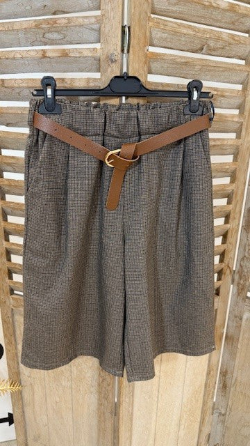 Bermudas à carreaux HUGO Chocolat