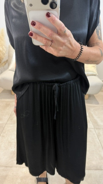 Bermudas Satiné CHERIF Noir