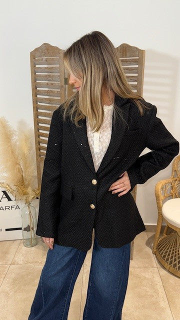 Blazer TWEED Noir
