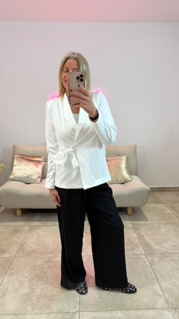 Blazer Cache cœur NICO Blanc